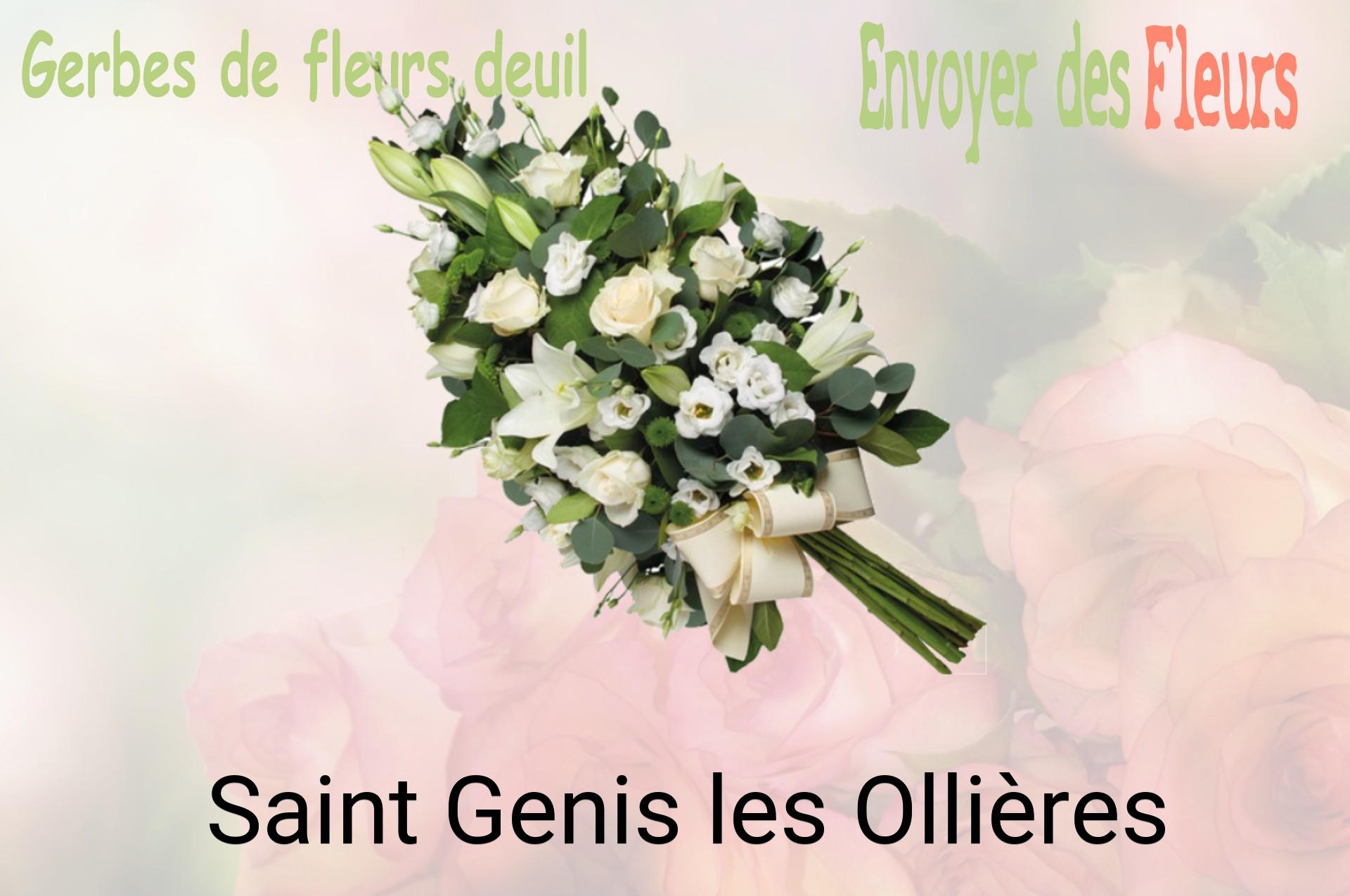 Gerbe de fleurs de deuil livrée à Saint-Genis-les-Ollières